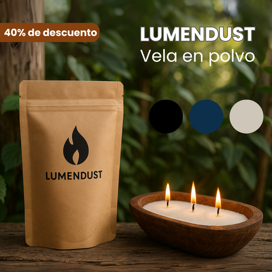 LUMENDUST vela en polvo.