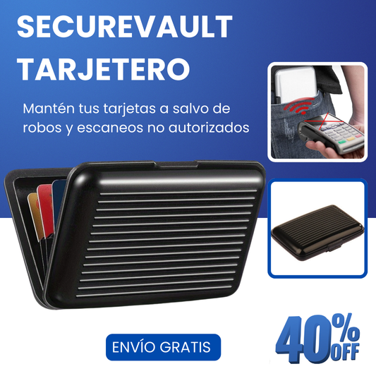 SECUREVAULT® Tarjetero Antirrobo