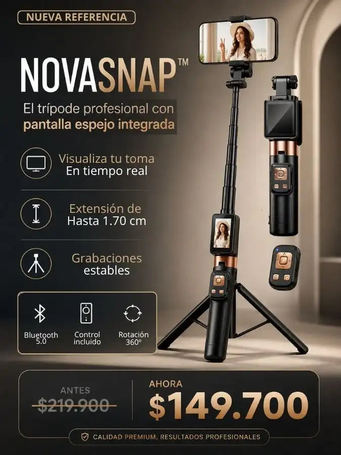 NOVASHAP™ Trípode profesional con pantalla y control integrado