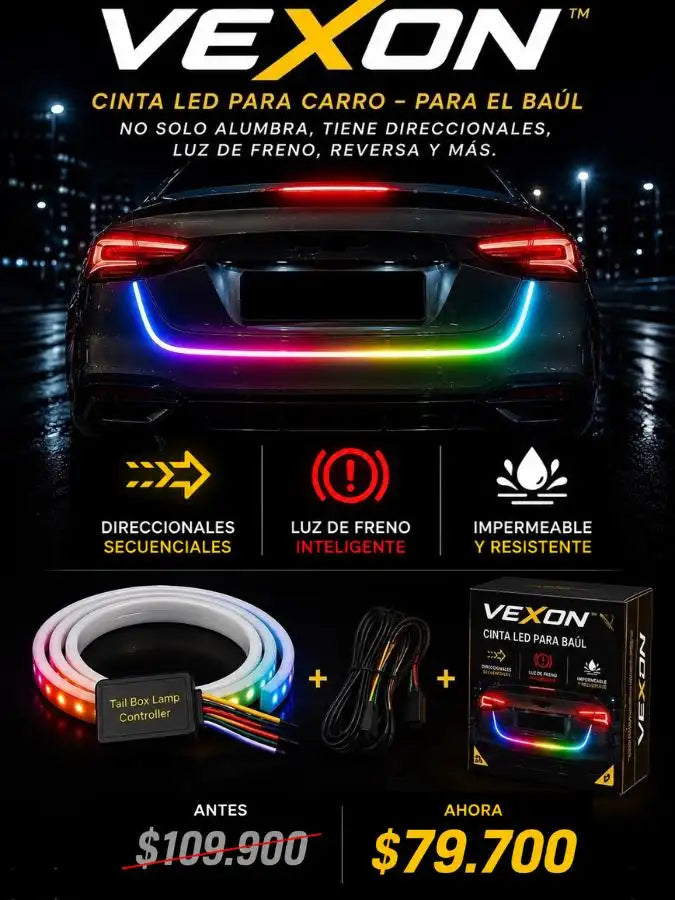 VEXON ™ Cinta led para baúl