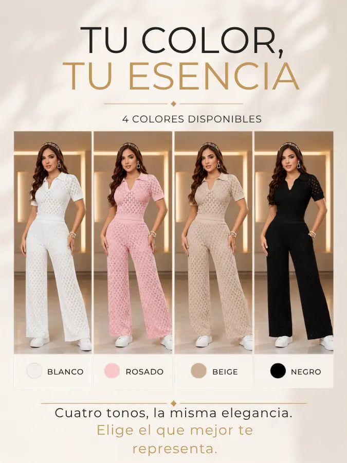 SET LIVÉRA™ pantalon y camisa en malla