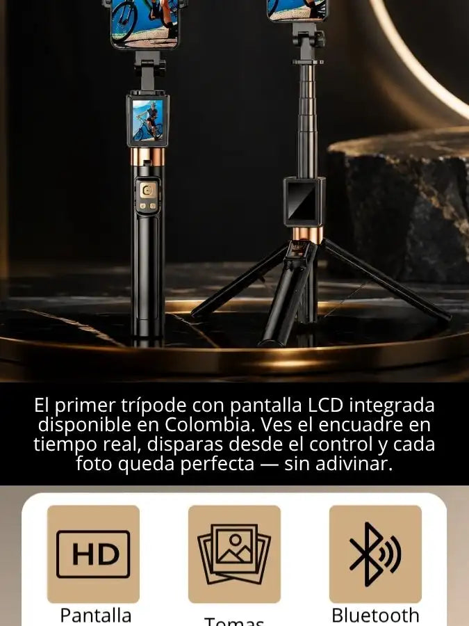 NOVASHAP™ Trípode profesional con pantalla y control integrado