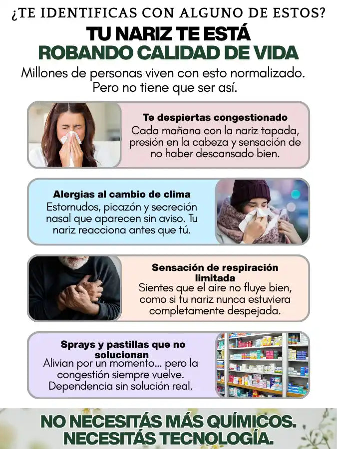 RESPIREX™ Tecnología de Luz Roja para el Alivio Nasal
