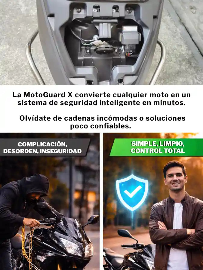 MotoGuard X Sistema Antirrobo con Control y Corte de Corriente