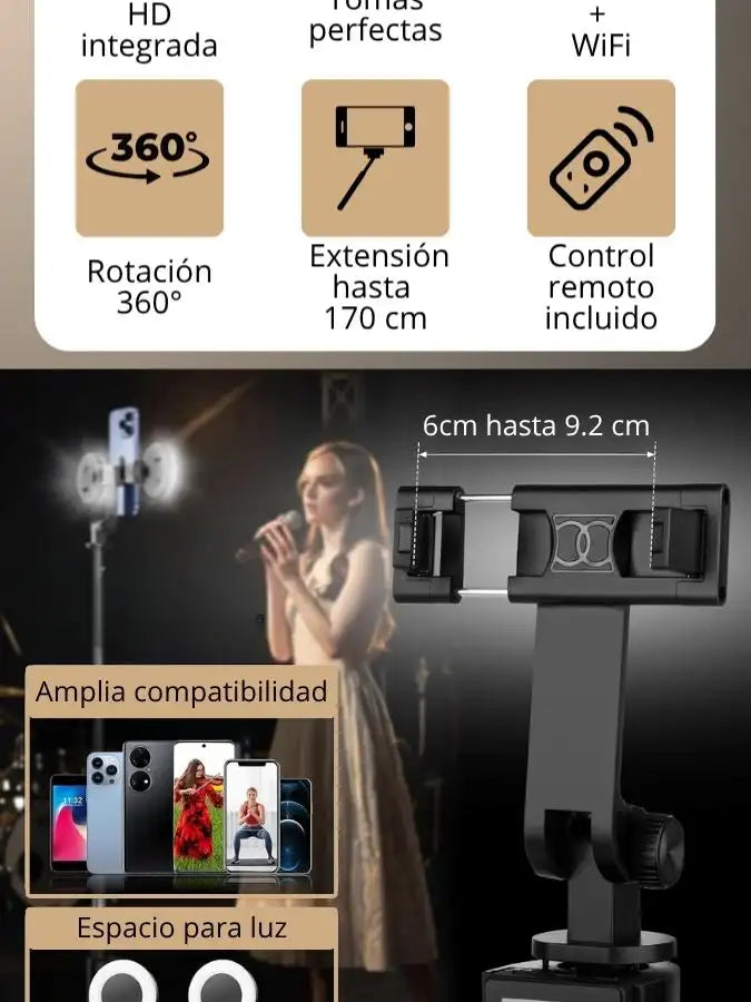 NOVASHAP™ Trípode profesional con pantalla y control integrado