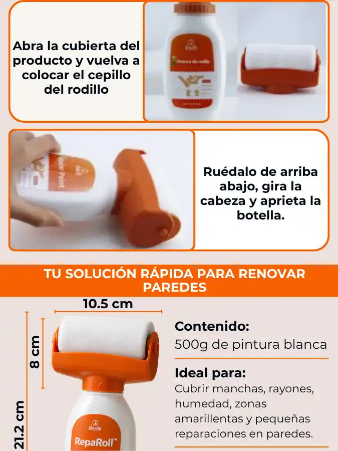 RepaRoll™ Rodillo Renovador de Paredes.
