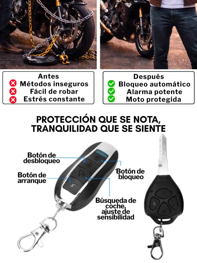MotoGuard X Sistema Antirrobo con Control y Corte de Corriente