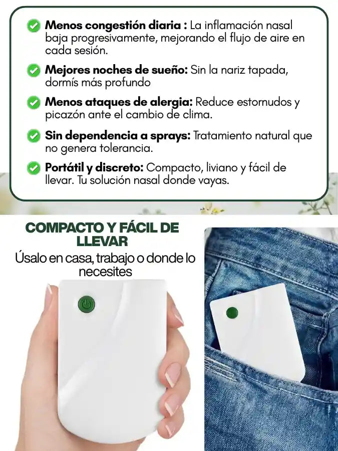 RESPIREX™ Tecnología de Luz Roja para el Alivio Nasal