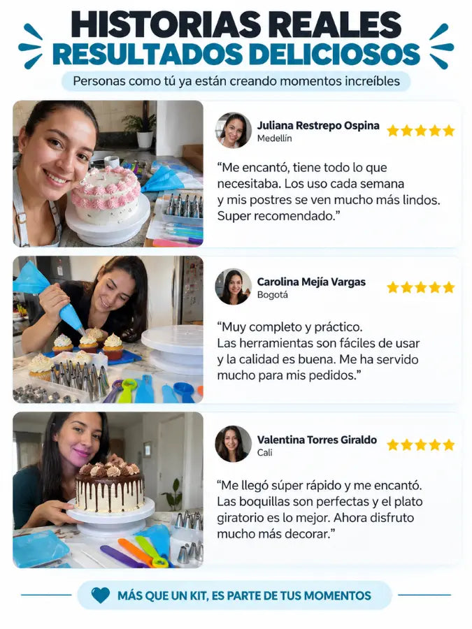 DOLCÉ™ Kit Completo de Decoración y Repostería – 66 Piezas  