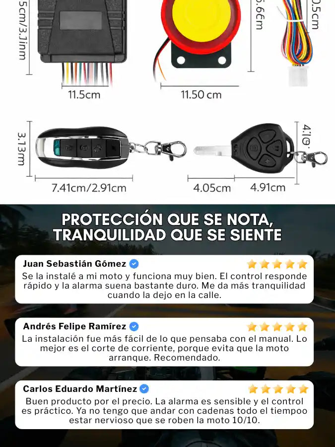 MotoGuard X Sistema Antirrobo con Control y Corte de Corriente