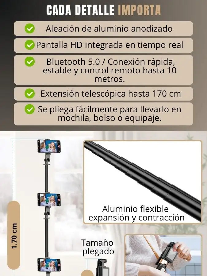NOVASHAP™ Trípode profesional con pantalla y control integrado
