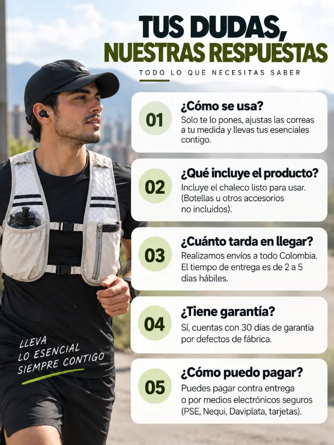 NOREL™ chaleco deportivo tipo mochila