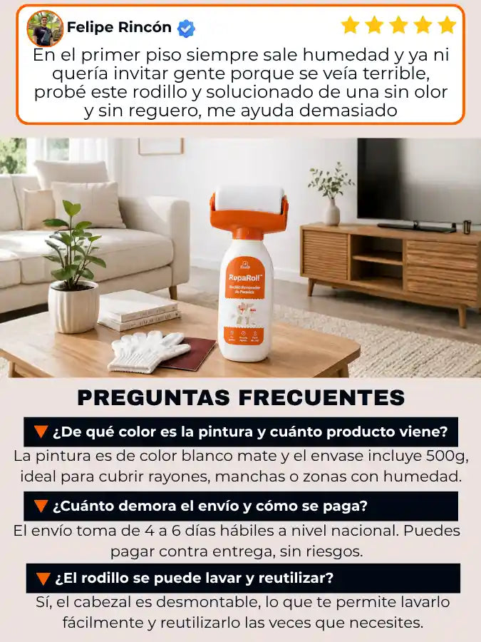 RepaRoll™ Rodillo Renovador de Paredes.