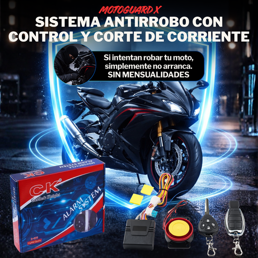 MotoGuard X Sistema Antirrobo con Control y Corte de Corriente
