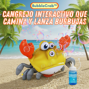 BubbleCrab™ Cangrejo Interactivo Que Camina Y Lanza Burbujas.