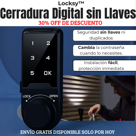 Locksy™ Cerradura Digital sin Llaves.