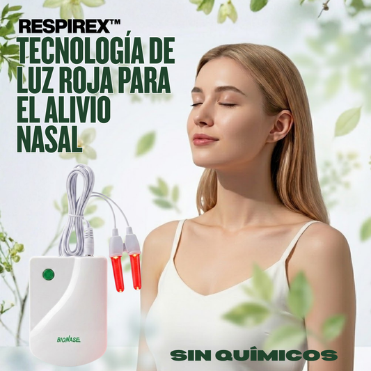 RESPIREX™ Tecnología de Luz Roja para el Alivio Nasal