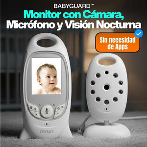 babyguard™ monitor con cámara micrófono y visión nocturna