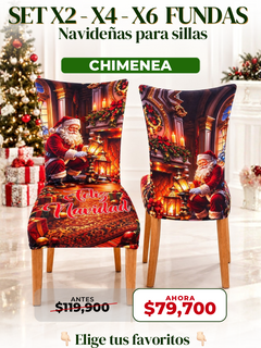 Set de 2 Fundas Navideñas para Sillas