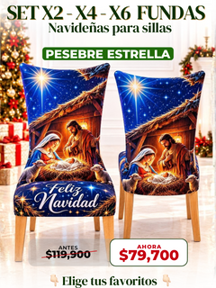 Set de 2 Fundas Navideñas para Sillas