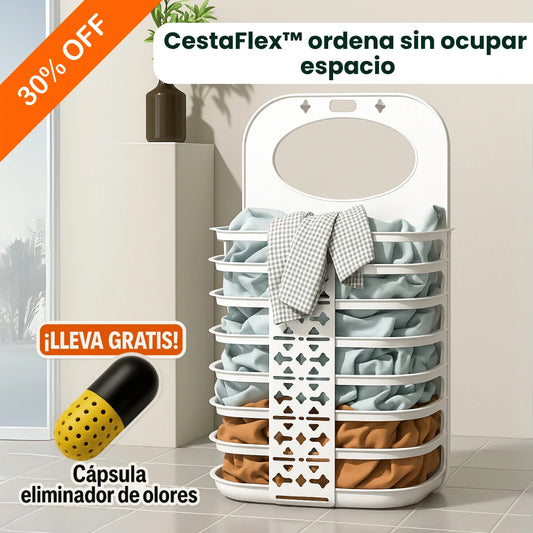 CestaFlex™ – La única cesta que se adapta a ti. Lleva GRATIS cápsula eliminador de olores