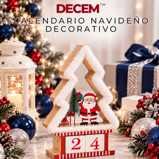 DECEM™ Calendario Navideño Decorativo