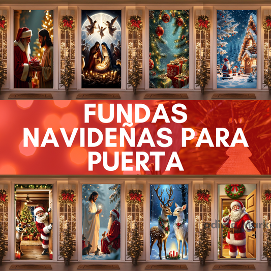 PuertaFest™ – Funda Navideña para Puerta.