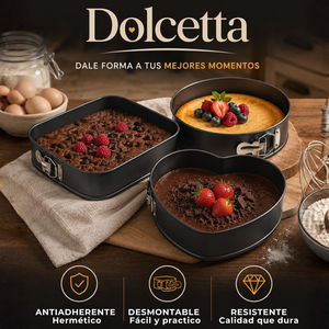 DOLCETA™ Set de tres moldes desmontables