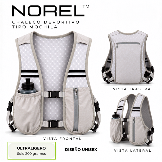NOREL™ chaleco deportivo tipo mochila