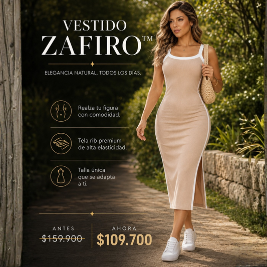 Vestido Zafiro™ de Tirantes | Talla Única