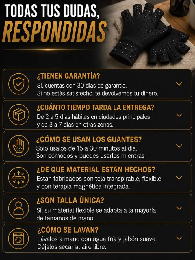 NURVEX ™ Guantes magnéticos para la artritis