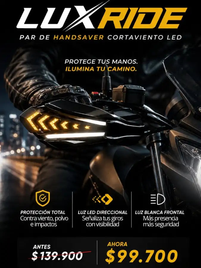 LUXRIDE™ Par de handsaver cortaviento led