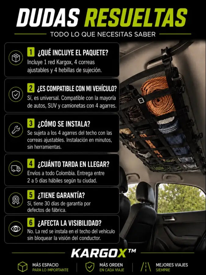 KARGOX™ Red de techo para auto