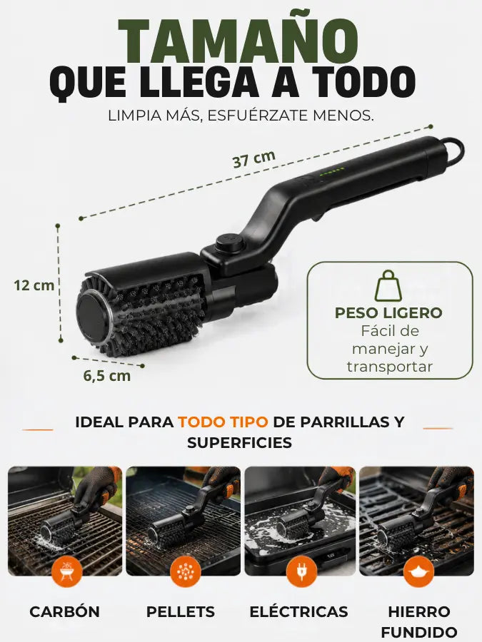 GRILLPRO™ — Set Limpiador Eléctrico para Parrilla | GRATIS GUANTES
