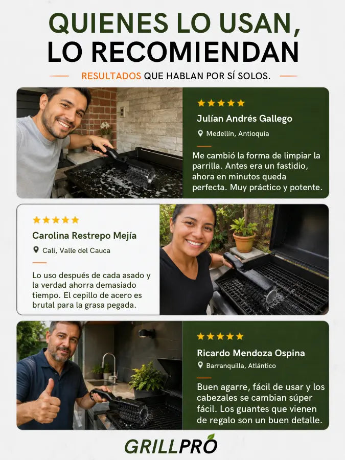 GRILLPRO™ — Set Limpiador Eléctrico para Parrilla | GRATIS GUANTES