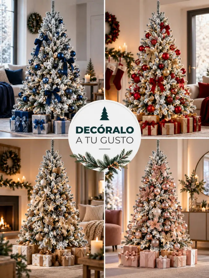 SNOW™  Árbol de Navidad Nevado 160 cm — 400 Puntas
