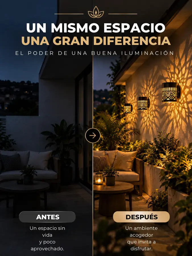 MÁNDALA™ — Lámpara Solar Decorativa con Panel Solar