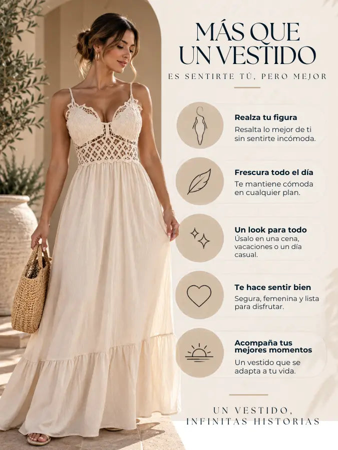 Vestido Lúa™ Encanto en cada movimiento.