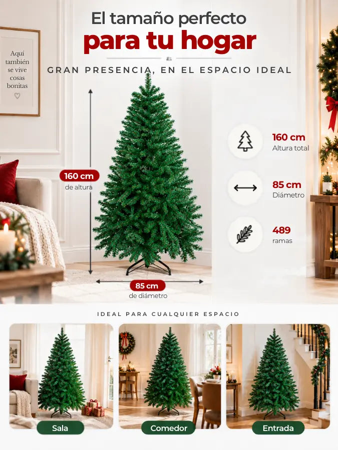 ELORA™  Árbol de Navidad Frondoso 1.60 m