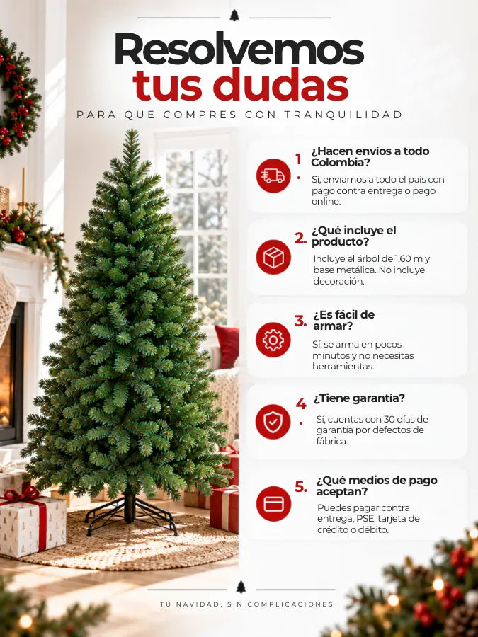 ELORA™  Árbol de Navidad Frondoso 1.60 m