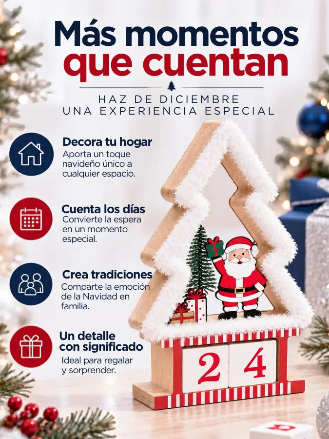 DECEM™ Calendario Navideño Decorativo