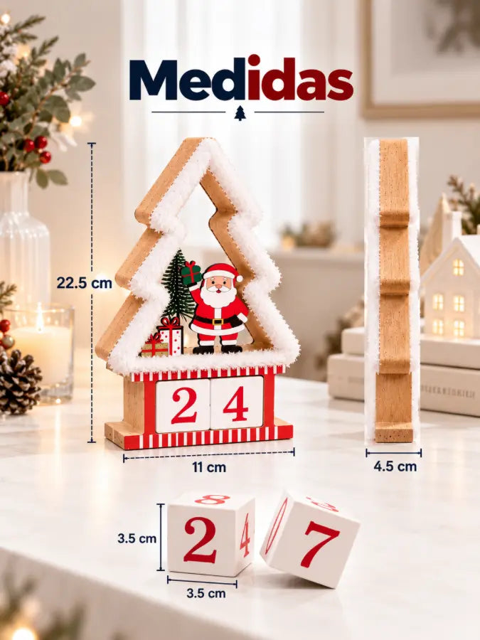 DECEM™ Calendario Navideño Decorativo