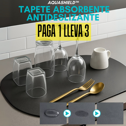 AquaShield™ Tapete Ultra Absorbente Antideslizante | Paga 1 lleva 3
