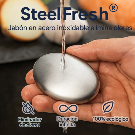 SteelFresh® Jabón eliminador de olores. Paga 2 y lleva 3