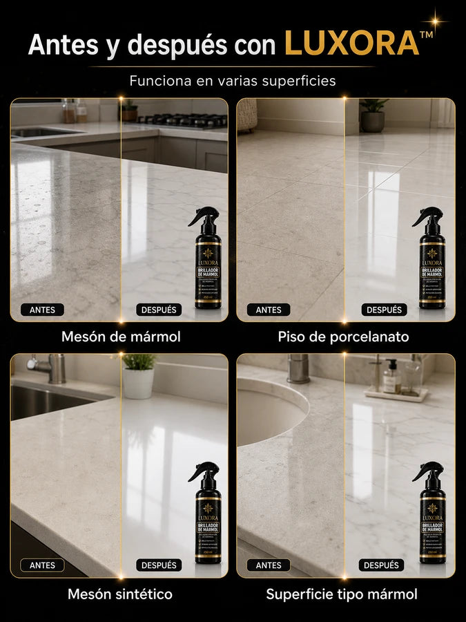 LUXORA™ Brillador para Mármol en Spray 250 ml | Devuelve el brillo